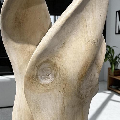 Holzskulptur Aufsteller Baumstamm 3D-Optik