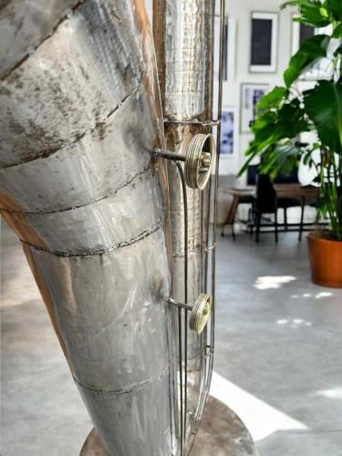 Skulptur aus recyceltem Metall Saxophon XXL