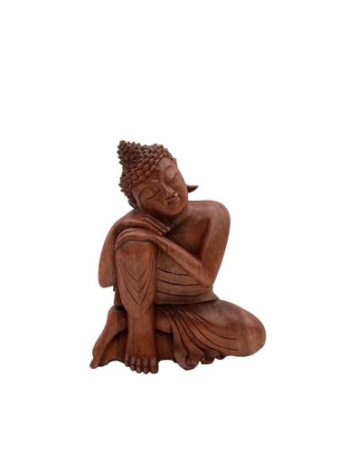 Handgeschnitzte Design Deko-Skulptur "Buddha M"