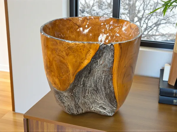 Holzschale 'AURELIA', ca. 25 cm breit, 26 cm hoch, Gr. L