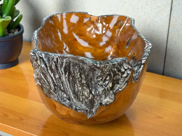 Holzschale AURELIA, ca. 24 cm breit, 15 cm hoch, Gr. S