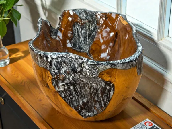 Holzschale 'AURELIA', ca. 24 cm breit, 15 cm hoch, Gr. S