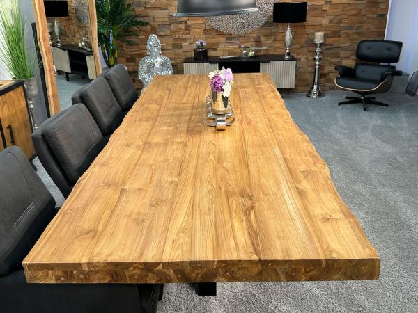 Esstisch mit Baumkante Atlanta 300 cm