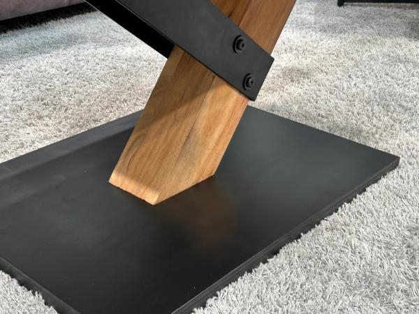 Couchtisch aus Akazie "CLIFF" im Format 120 x 80 cm mit Schweizer Kante