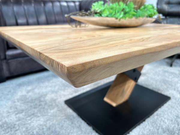 Couchtisch aus Akazie "CLIFF" im Format 120 x 80 cm mit Schweizer Kante