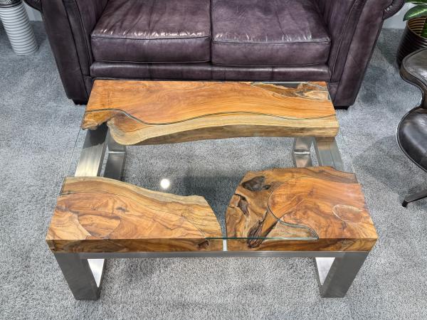 Couchtisch aus Holz Natural Landscape 100cm