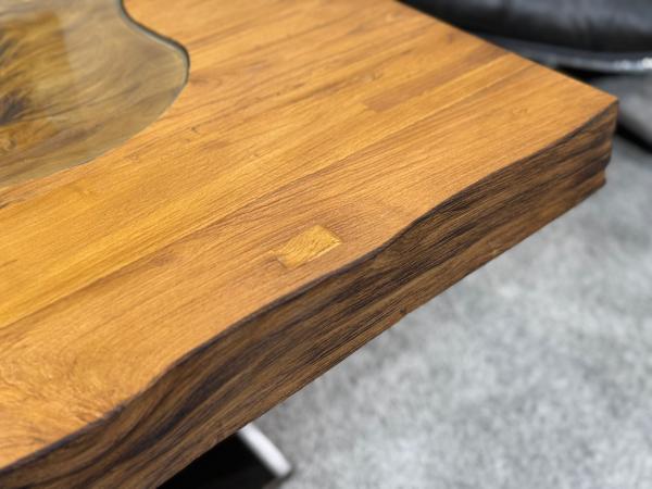 Rechteckiger Couchtisch aus Massivholz Deep Island 100 cm