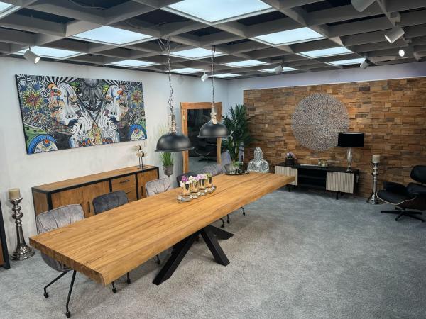 Esstisch mit Baumkante Atlanta 300 cm