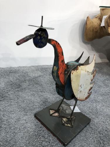 Skulptur aus Altmetall