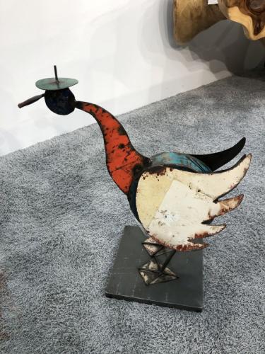 Skulptur aus Altmetall
