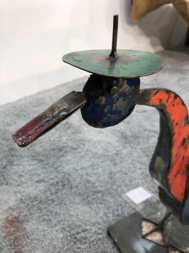 Skulptur aus Altmetall