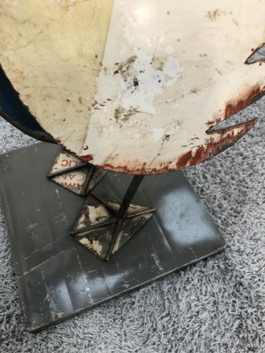 Dekoskulptur "Ente" ca. H52 x L47 x B23 cm aus recyceltem Metall