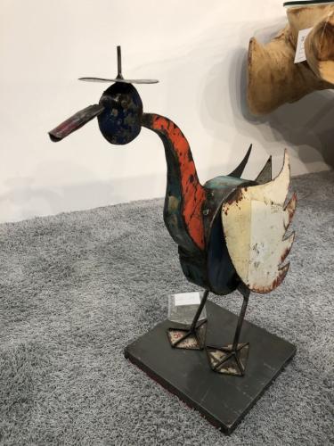 Skulptur aus Altmetall