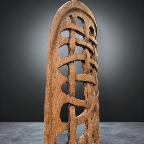 Holzskulptur Aufsteller Baumstamm 3D-Optik