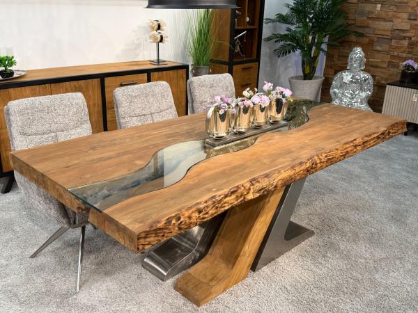 Deep Island - Moderner Esstisch aus Holz 220 cm lang