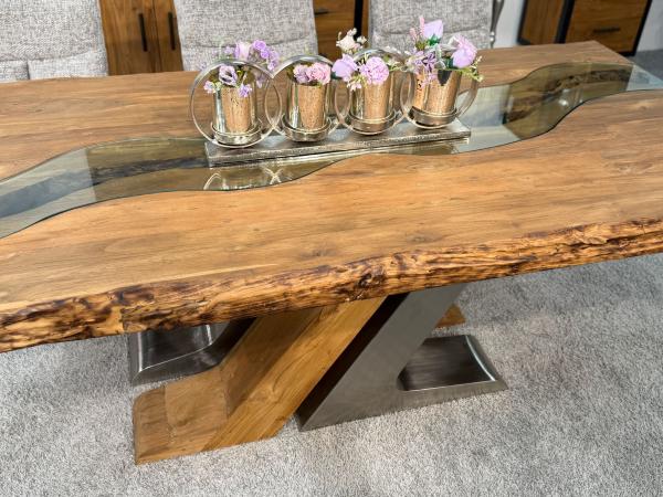 Deep Island - Moderner Esstisch aus Holz 220 cm lang