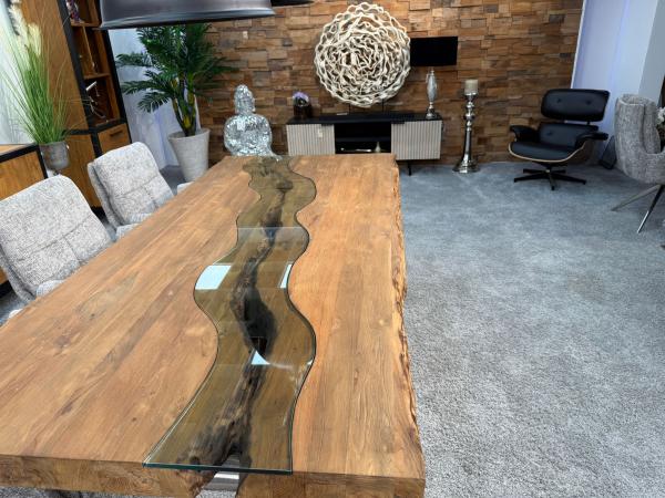 Deep Island - Moderner Esstisch aus Holz 220 cm lang