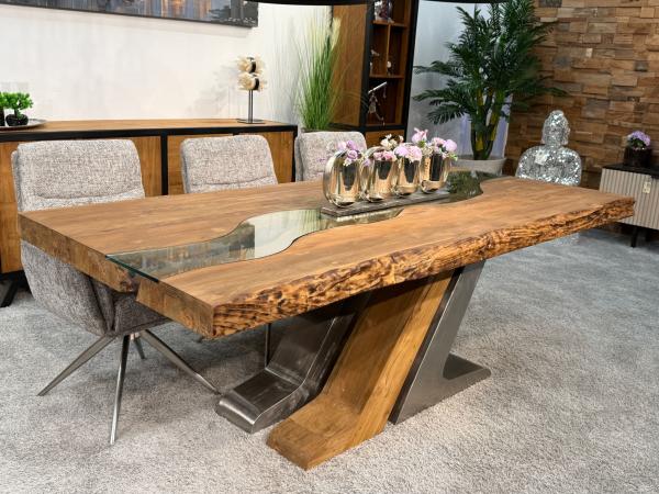 Deep Island - Moderner Esstisch aus Holz 220 cm lang
