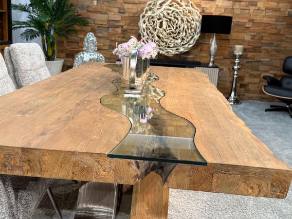 Deep Island - Moderner Esstisch aus Holz 220 cm lang