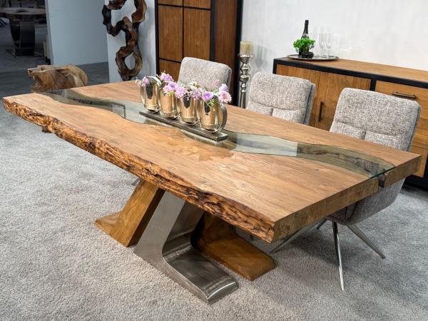 Deep Island - Moderner Esstisch aus Holz 220 cm lang