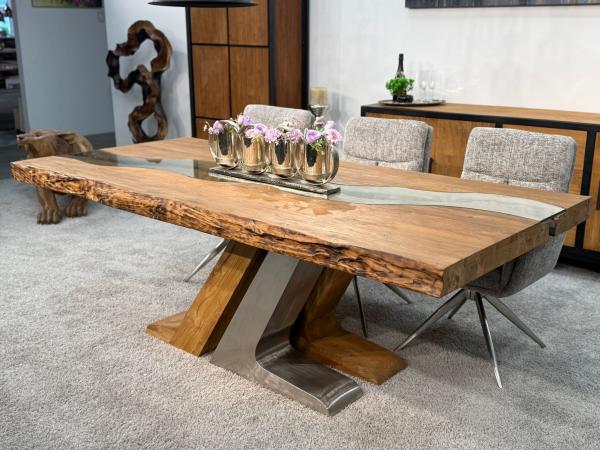 Deep Island - Moderner Esstisch aus Holz 220 cm lang