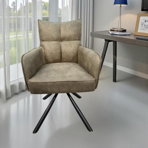 Esszimmerstuhl drehbar olive