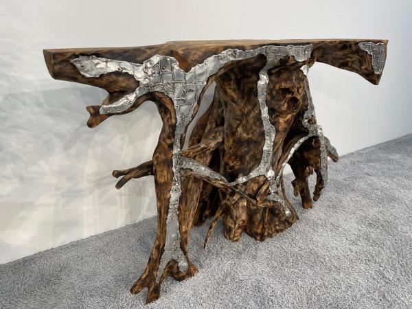 Sideboard aus Holz Baumwurzel Teakholz