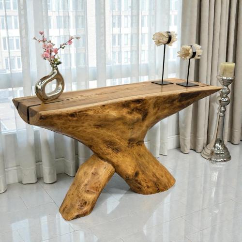 Sideboard aus Suarholz mit Glasplatte, ca. 150x80x50 cm