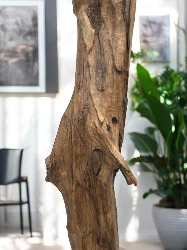 Holzskulptur Raumtrenner Teakholz