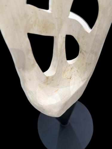 Holzskulptur Aufsteller Baumstamm 3D-Optik