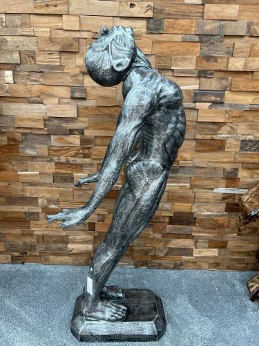 Skulptur Figur Alumium Akrobat