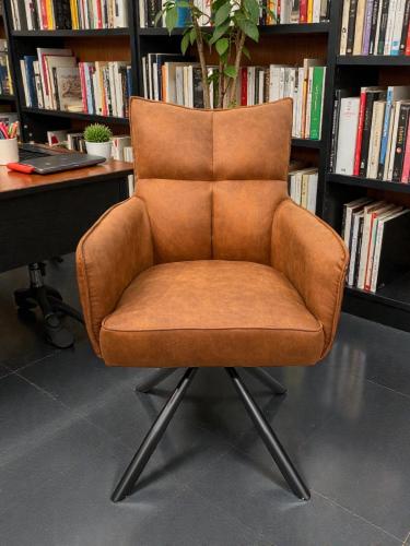 Esszimmerstuhl drehbar cognac