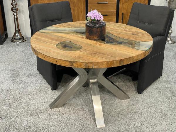 Runder Esstisch aus Holz 120 cm