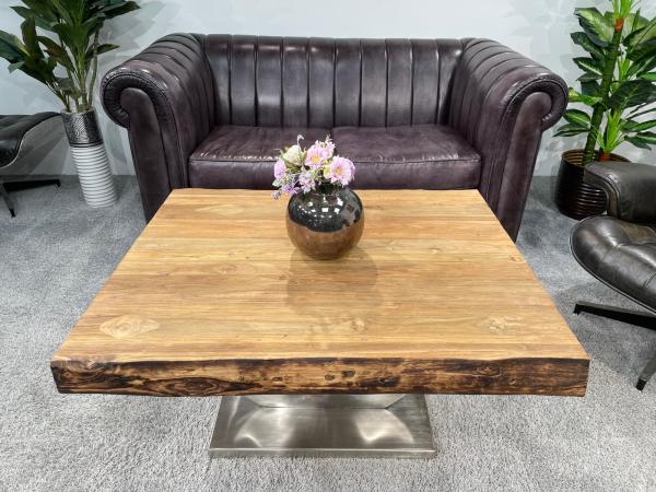 Solid wood coffee table from recycled teak, 100x83x50 cm