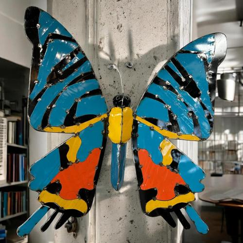 Wanddekoration Schmetterling Metall