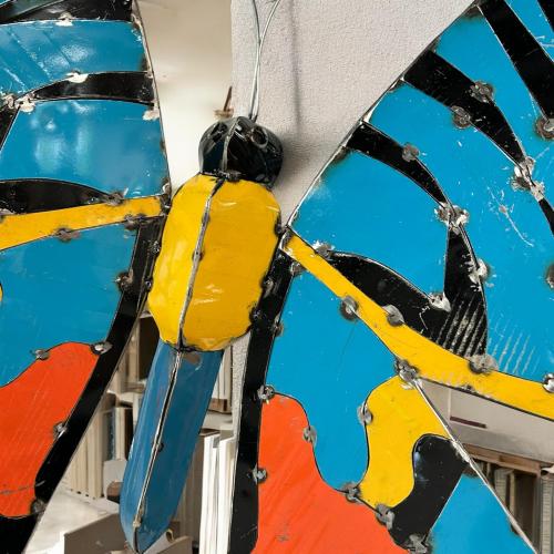 Wanddekoration Schmetterling Metall