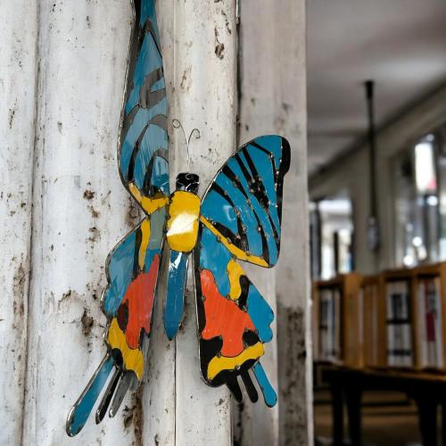 Wanddekoration Schmetterling Metall