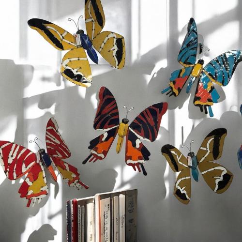 Wanddekoration Schmetterling Metall
