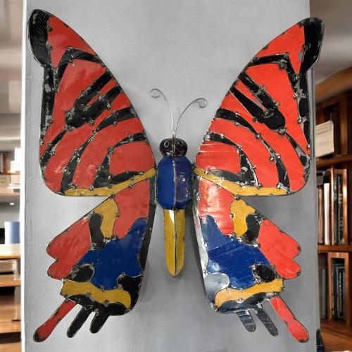 Wanddekoration Schmetterling Metall