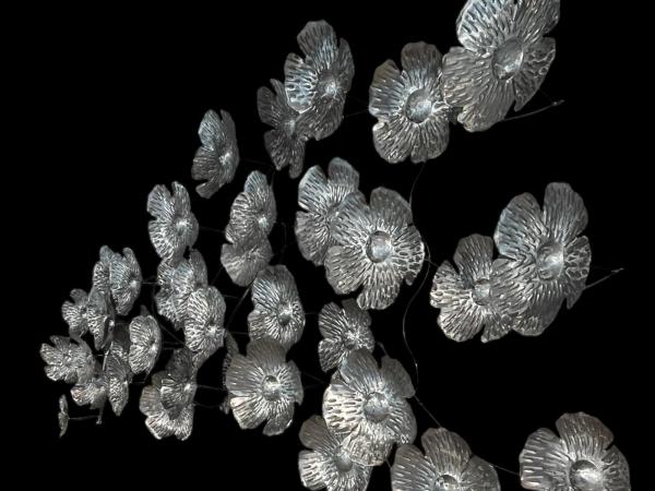 Designer Wanddekoration aus Stahlblech