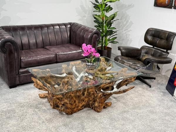 Baumwurzel Couchtisch Root aus Teakholz