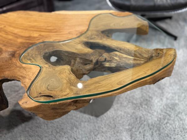 Wohnzimmertisch aus Holz Lakeside Baumscheibentisch