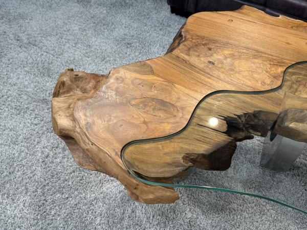 Wohnzimmertisch aus Holz Lakeside Baumscheibentisch