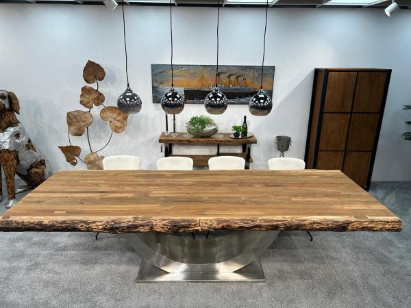 Masstisch Esstisch auf Wunschmass mit Edelstahl