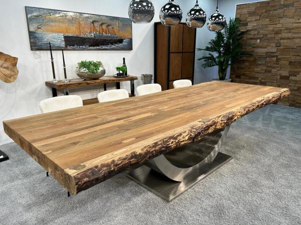 Masstisch Esstisch auf Wunschmass mit Edelstahl