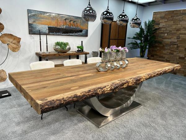 Masstisch Esstisch auf Wunschmass mit Edelstahl