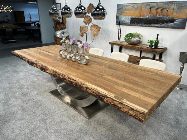 Masstisch Esstisch auf Wunschmass mit Edelstahl