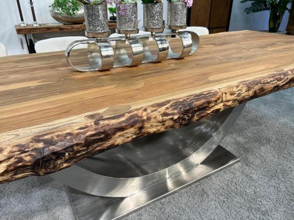 Masstisch Esstisch auf Wunschmass mit Edelstahl