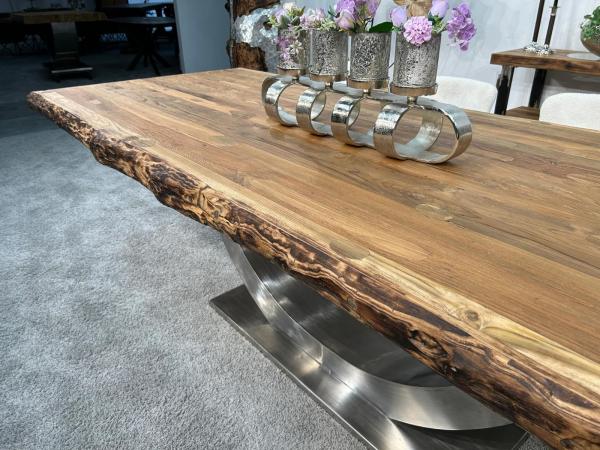 Masstisch Esstisch auf Wunschmass mit Edelstahl