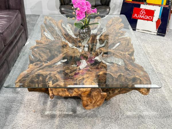 Baumwurzel Couchtisch Root aus Teakholz